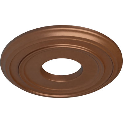 Médaillon de plafond H 12,375 po x l 12,375 po x P 1,125 po