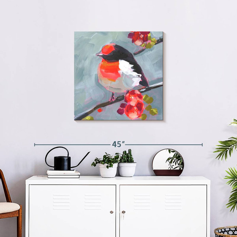 Brampt Brushstroke Bird I, 24" H x 24" W