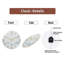 Horloge murale en verre 12 po Snowflake
