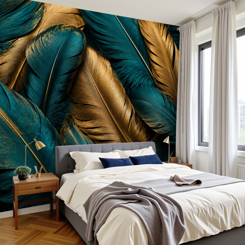 Adhésif mural amovible auto-adhésif et amovible, L 99,6 po x l 144 po