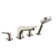 Focus E Double Handle Deck Mounted Roman Tub Faucet Trim with Diverter and Handshower