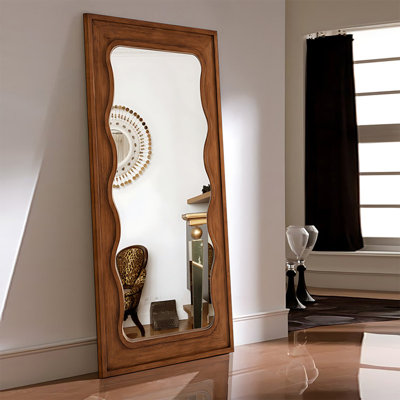 Miroirs rectangulaires pleine longueur en bois manufacturé
