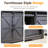 66 Inch TV Stand Console For Tvs Up To 75" With 2 Sliding Barn Doors And Drawers-1671897588