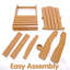 Chaise Adirondack en plastique Porphyrios