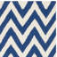 Tapis ivoire / bleu tissé à la main Emek-658369836
