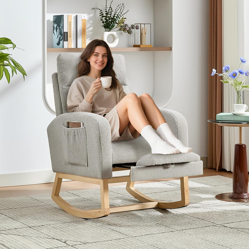 Rocking Chair, Grey