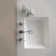 WS Bath Collections 17.3'' Glossy White Ceramic Rectangular Bathroom Sink with Overflow