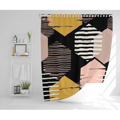 Welke 2 Piece Polyester Shower Curtain Set