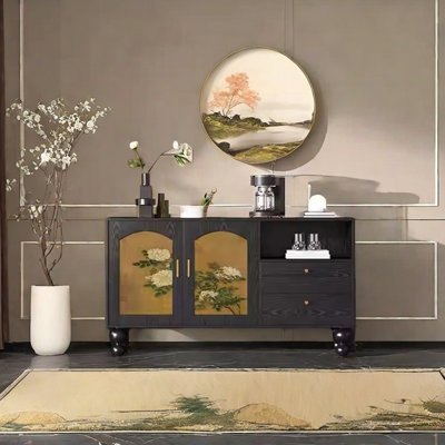 Double Door Sideboard with Wide Tabletop