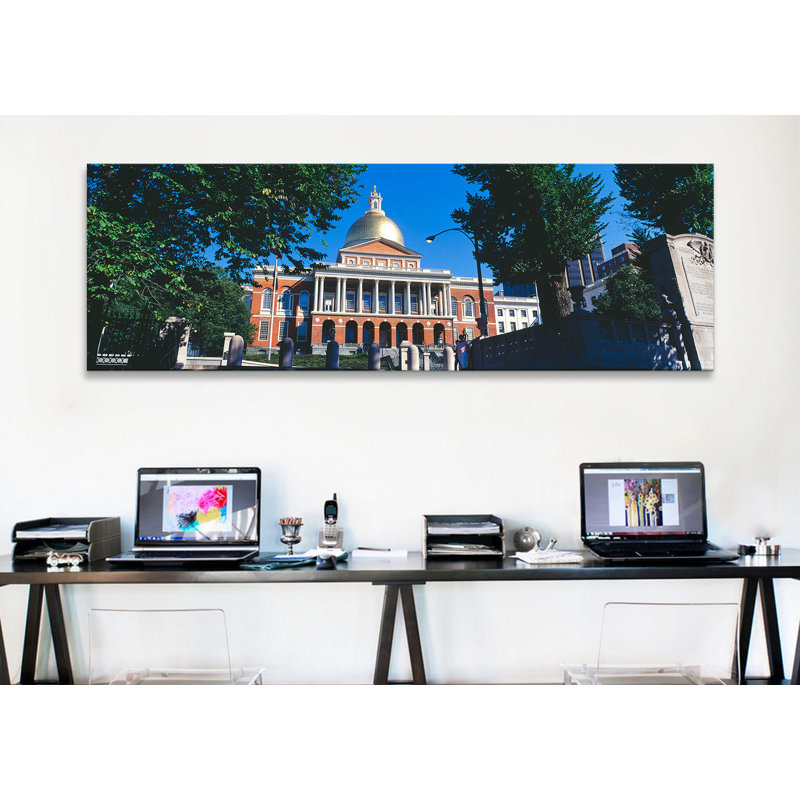 «Massachusetts State Capitol, Boston, Massachusetts», reproduction de photo sur toile, H 24 po x l 72 po x P 1,5 po