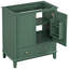Base de meuble-lavabo foncé 30 po, multifonctionnelle avec portes en bois massif et tiroir, tablette réglable, assemblage requis 30 po, options de placement, requis-300167828-300167851