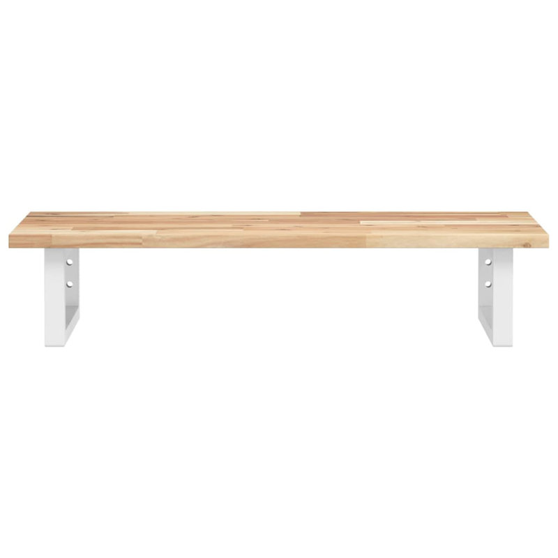 Bracket Shelf, Brown/White, 17cm H x 80cm W x 40cm D