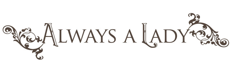 Décalcomanie murale "always a lady", H 10 po x l 50 po x P 0,01 po, Brun