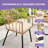 4 - Person Wicker Patio Dining Set With Round Table