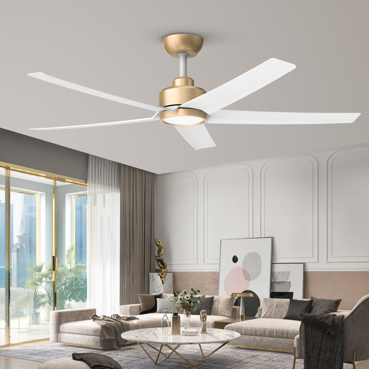 52" Emileo Ceiling Fan with LED Lights