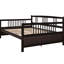 Lit de jour pleine grandeur de teinte polyvalente pour la chambre à coucher et le salon, rangement supplémentaire avec finition polyvalente pour lit combiné