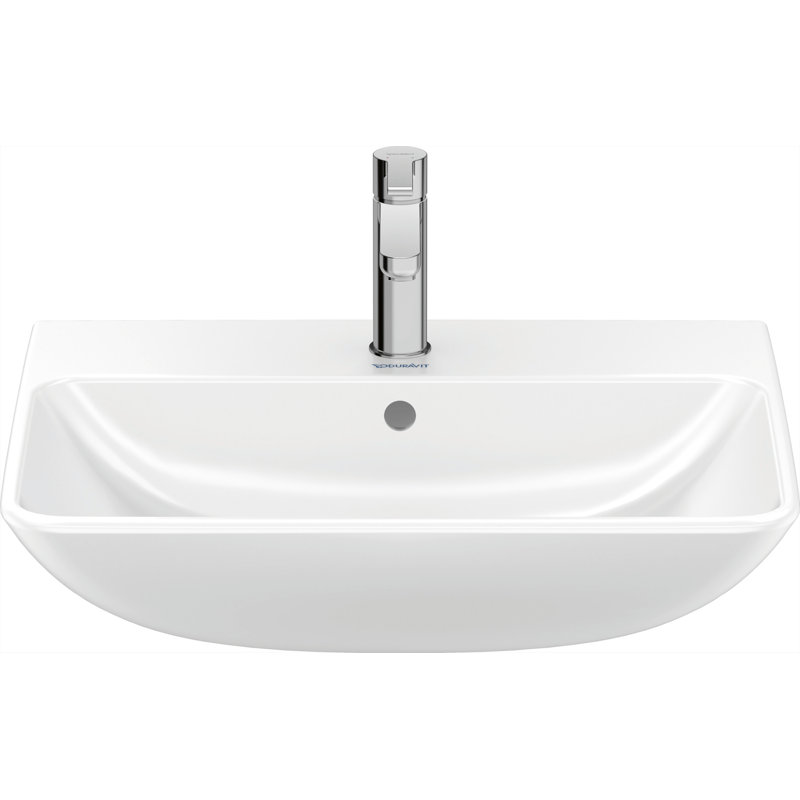 Lavabo de salle de bain mural en céramique avec trop-plein 24 po Duravit Me By Starck