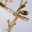 Cadre de table en forme de branche d'or olive - Cadre photo en métal pour rameaux botaniques-1024340076