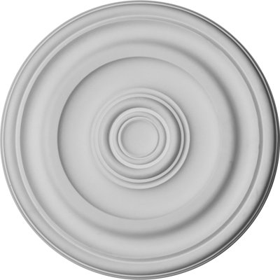 Endurathane Kepler Traditional Ceiling Medallion, 11 7/8"OD x 1 1/4"P (For Canopies up to 2 5/8"), Factory Primed