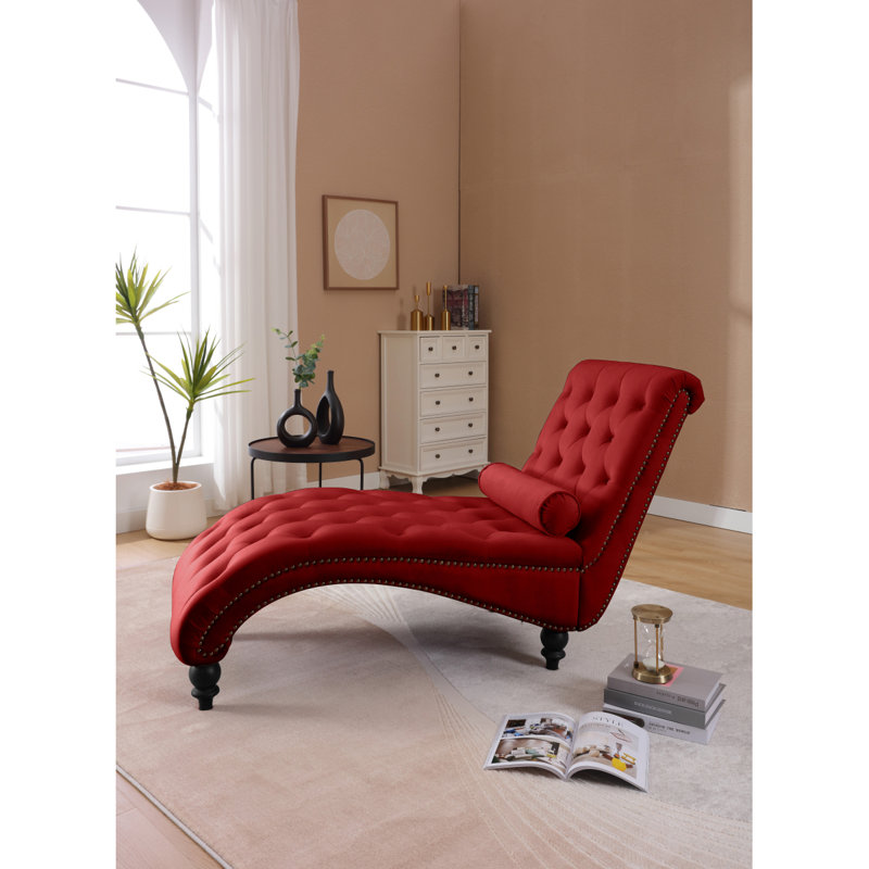 Fauteuil inclinable Classical, Velours rouge