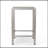 43 Inch Outdoor Aluminum Frame Bar Table With Top, Weather-Resistant And Durable For Patio Use