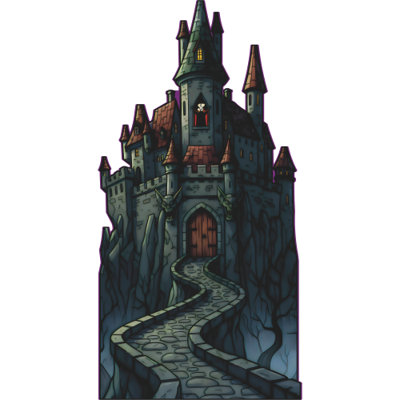 SP13550 Dracula Vampire Haunted House Halloween Castle
