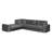 Upholstered L-Shaped Sectional Reversible-1260444462