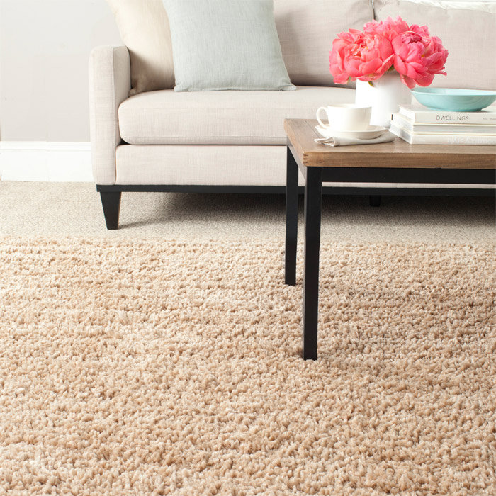 Solid Colour Hand Woven Area Rug