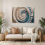 Art mural en métal Coastal Shell Impressions-768827313