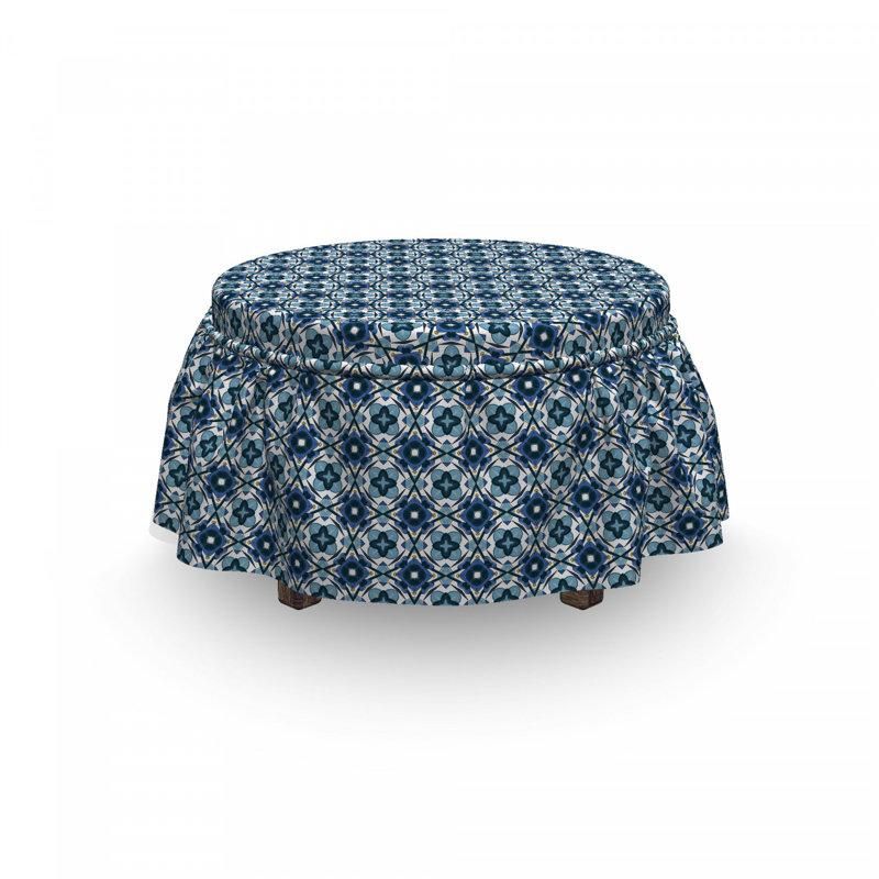 Housse pour repose-pieds azulejo portugaise