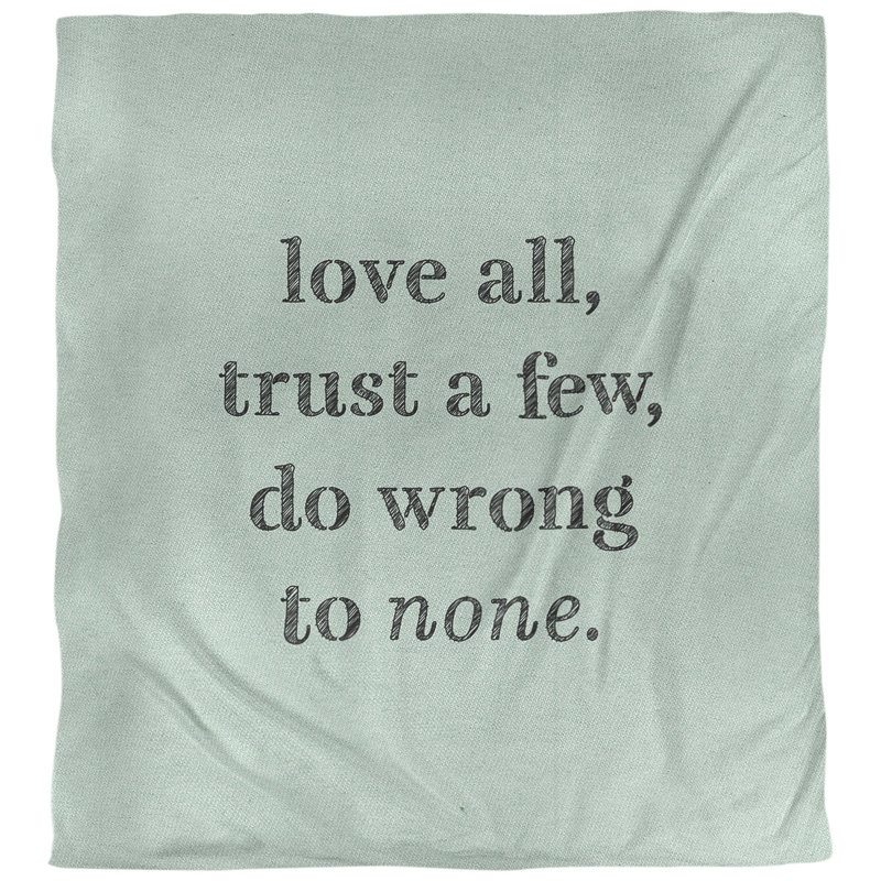 Housse de couette Do No Wrong Quote, Housse de couette pour très grand lit, Vert / Noir
