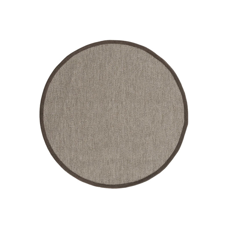 Tapis rond en lin et sisal pour le salon Monterey, Rond 4 pi 8 po
