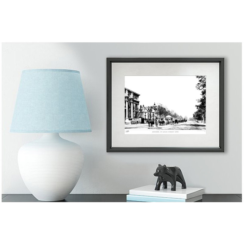 Oxford, St Giles Street 1890 by Francis Frith - Single Picture Frame Print, 60cm H x 80cm W x 2.3cm D