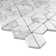 Fidget Spinner 1" x 1" Marble Random Mosaic Wall & Floor Tile
