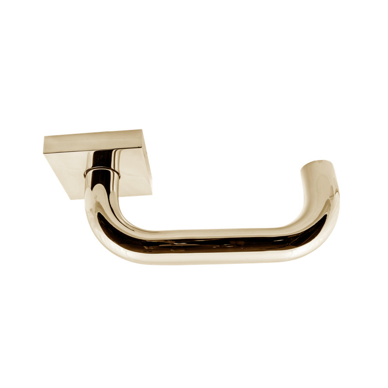 Privacy Door Lever Set, Satin Brass, Passage (Hall & Closet), 2.375"
