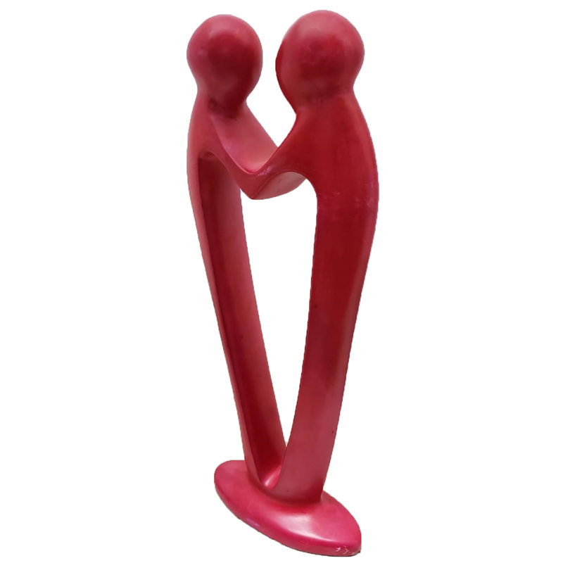 Figurine « unisson » Menges, Rouge, H 12 po x l 4 po x P 2,5 po