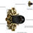 10-Inch Rain Shower Faucet, Brushed Nickel - -Balanced Valve, Wall Mount, Easy Installation & Clean Rainfall Faucet In Painted Lady Butterfly