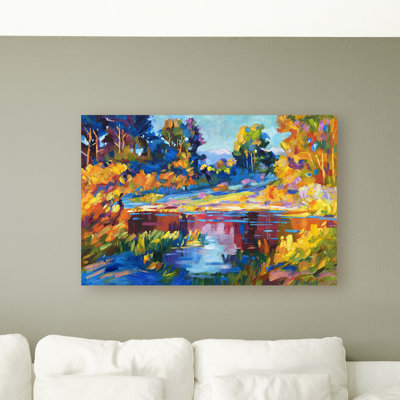 « réflexions sur un lake quiet » par david lloyd’s glover, reproduction d’art sur toile
