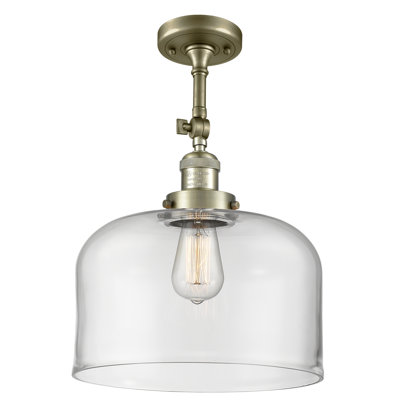 Plafonnier semi-encastré 1 lumière 12 po Temescal