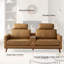 Canapé en cuir fleur de style moderne Mid-Century de 89 po avec boîte de rangement multifonctionnelle Plina-102059076