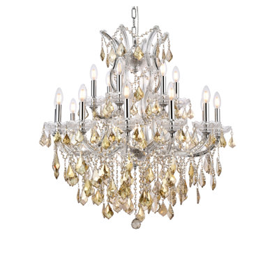 Lustre style bougie 19 lumières Stockard