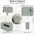 24" Modern Bathroom Vanity with Ceramic Sink, 3 Drawers, Soft-Close Door, Double-Layer Shelf for Small Bathrooms – EPA/UPC Certified-483117973