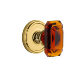 Grandeur Georgetown Rosette Double Dummy with Baguette Crystal Door Knob