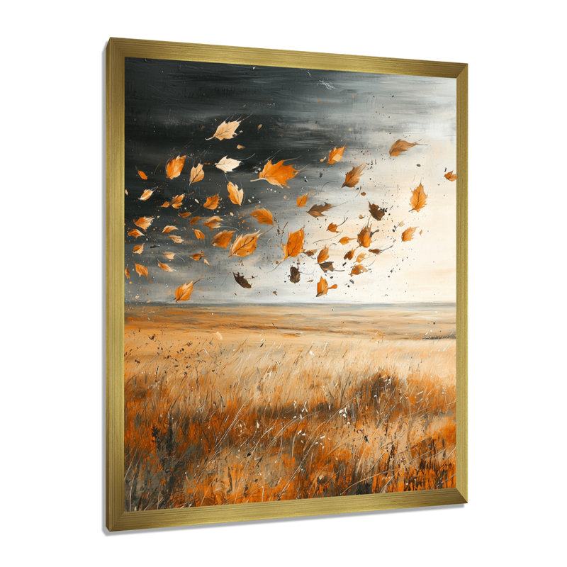 Maranda - Landscapes Wall Art Prints, 20" H x 12" W, Reproduction encadrée d'une seule photo, Gold