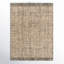 Tapis gris / beige tissé à plat à la main Bedivere-314234704