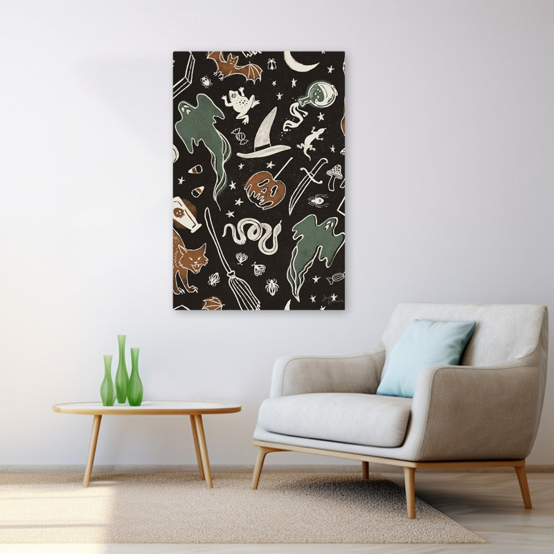 Motif de chats effrayés IVC - animaux noir, H 48 po x l 32 po