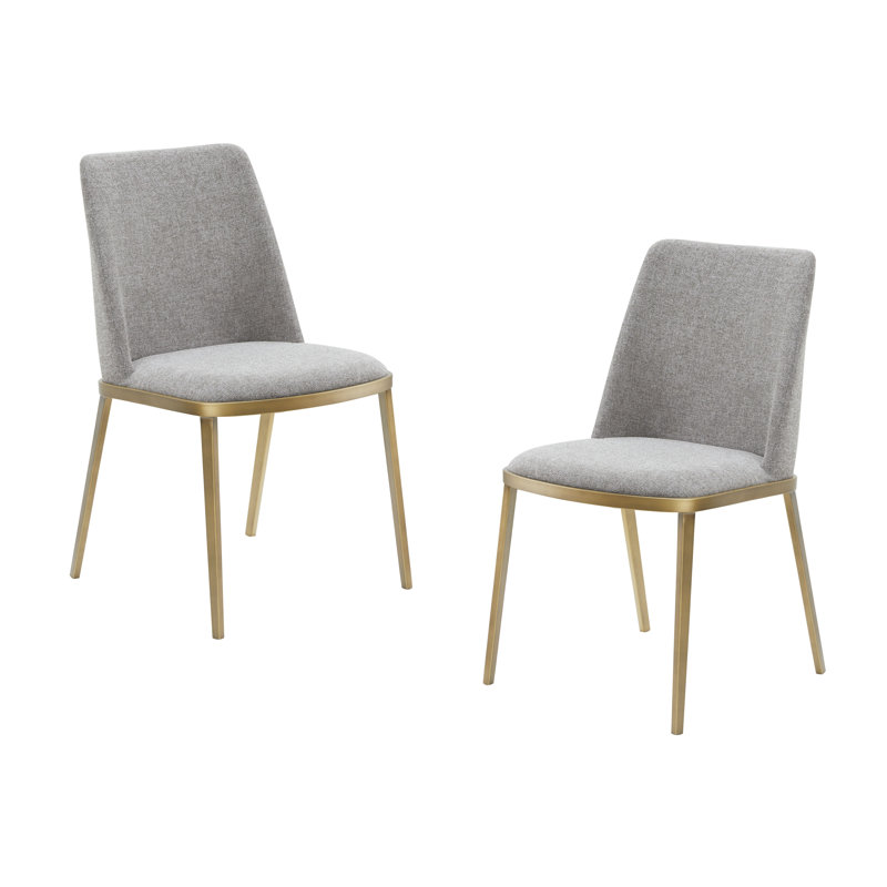 Chaise d'appoint Denia en gris clair