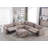 8 Piece Modern Corduroy L Shaped Power Reclining Sectional Couch With Storage & Wireless Charging