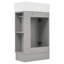 Meuble-lavabo 18,6 po avec lavabo, meuble-lavabo avec tablette à deux niveaux, orienté vers la gauche ou vers la droite-433201282