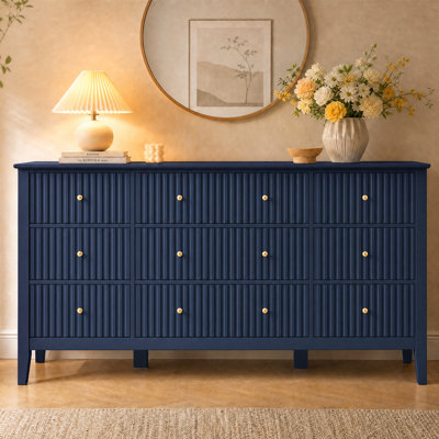 Amberrae White 9-Drawer Dresser